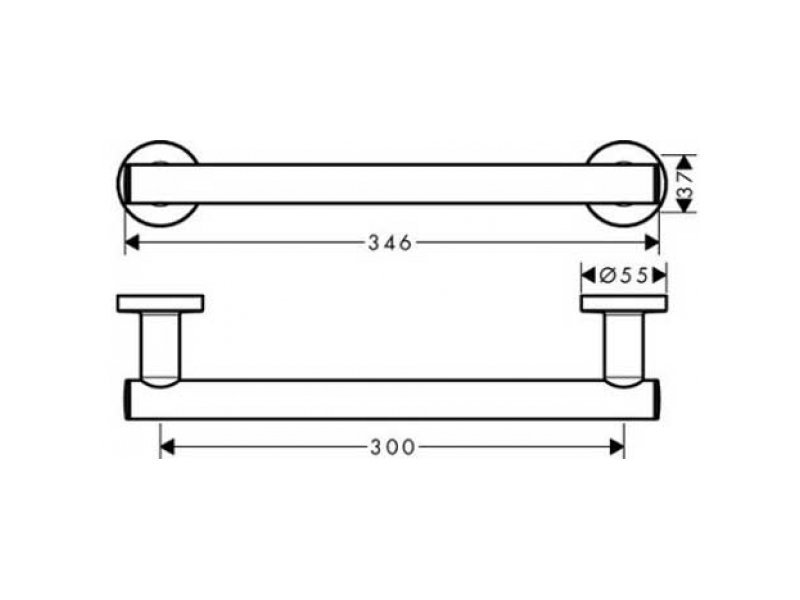 Купить Поручень Hansgrohe Logis Universal 300 мм 41713000