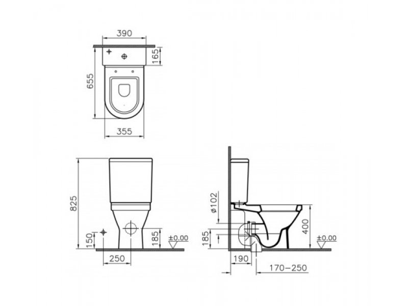 Купить Напольный унитаз Vitra S50 5332B003-0096