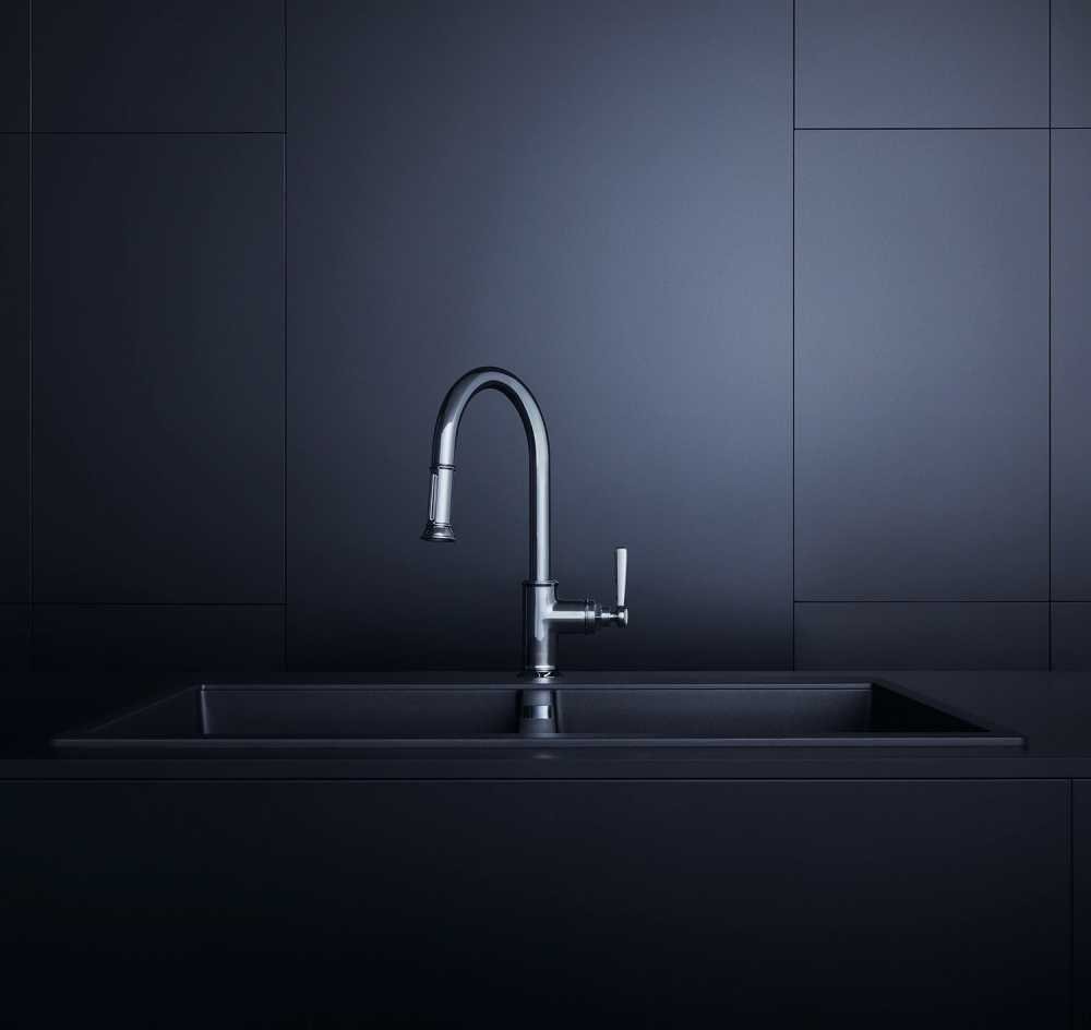 смеситель для кухни hansgrohe с выдвижным душем