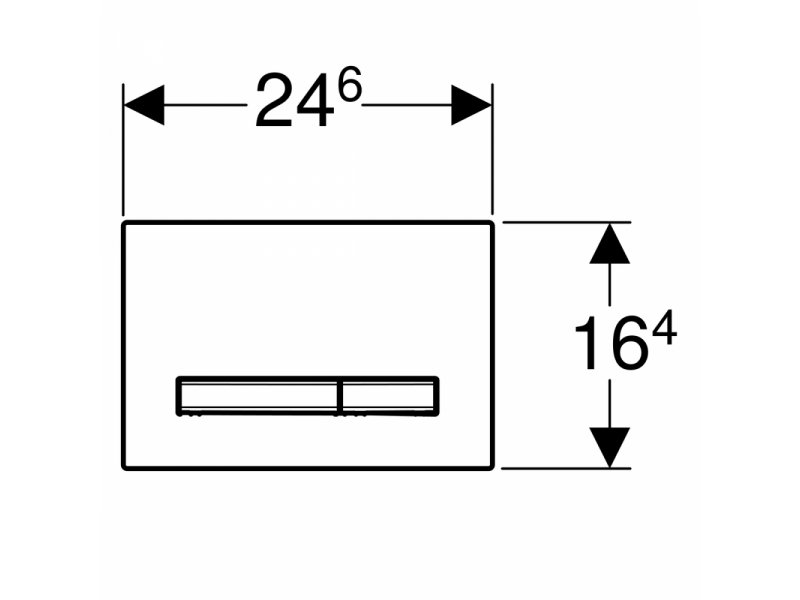 Купить Клавиша Geberit Sigma Type 50 115.788.GH.2, двойной смыв, цинковое литье, полированный хром