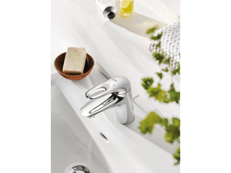 Купить Смеситель для раковины Grohe Eurostyle 2015 23564003, с донным клапаном, хром