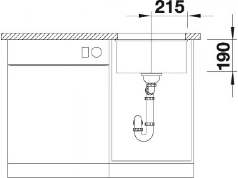 Купить Кухонная мойка Blanco Subline 400-U 523429, серый беж