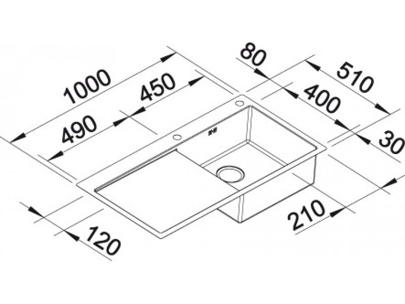 Купить Мойка Blanco Claron 5 S-IF/A 514000 (513999), правая/левая