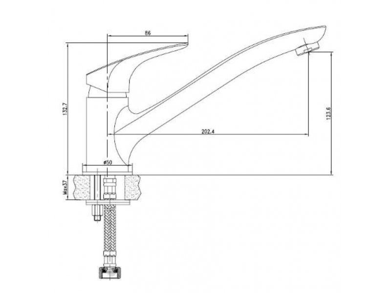 Купить Смеситель Aquanet Techno SD90885 (187211) для кухни