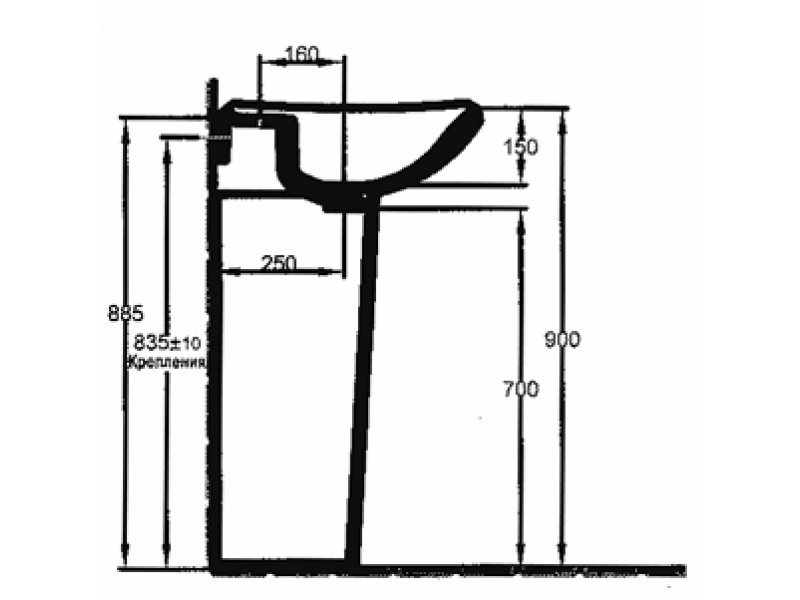 Купить Пьедестал Jacob Delafon Escale 19024W-00 (E1223-00)