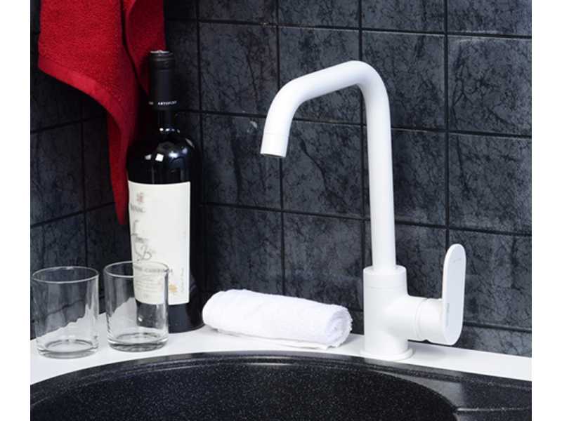 Купить Смеситель WasserKRAFT 8507 для кухонной мойки, белый