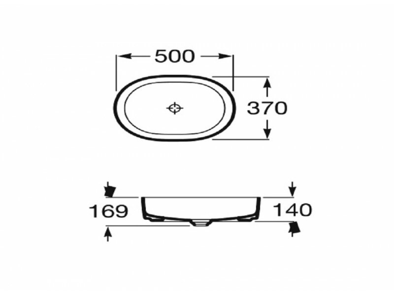 Купить Раковина чаша Roca Inspira 327520000 Round 50x37, белая