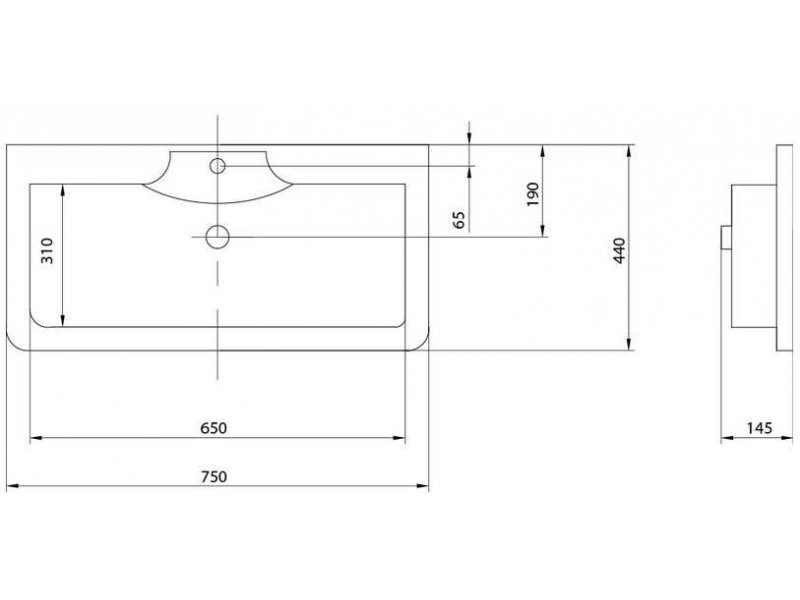 Купить Раковина Акватон Сиена М 750 1A70613KSN010