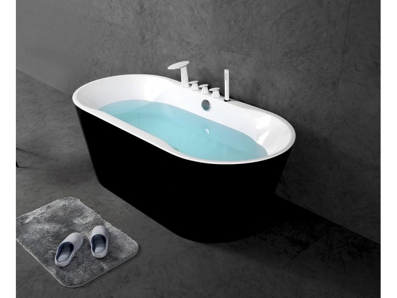 Купить Ванна акриловая BelBagno BB200-1700-800-NERO, 170 х 80 см, цвет черный