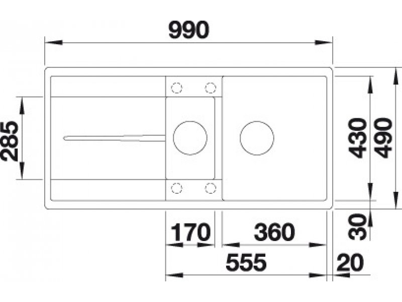 Купить Мойка Blanco Metra 6 S-F 519120 кофе