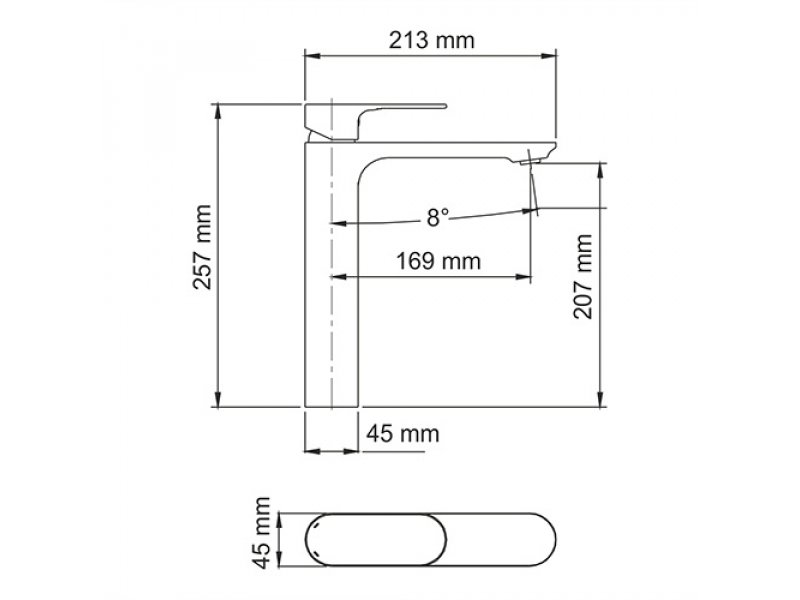 Купить Смеситель для раковины WasserKRAFT 5803H, хром