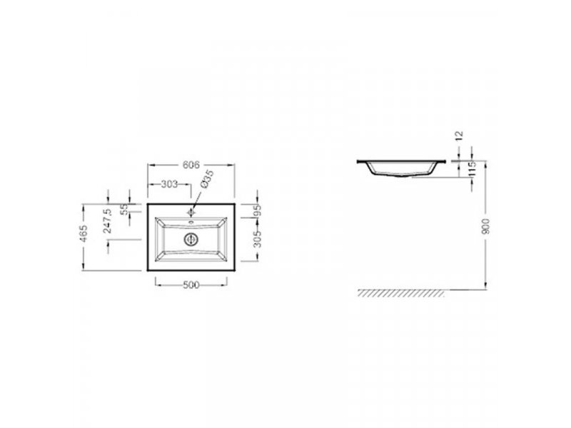 Купить Раковина стеклянная Jacob Delafon Vox EB2105-DD2, 60 х 45 см, серая, глянцевая