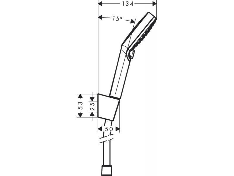 Купить Душевой гарнитур Hansgrohe Crometta Vario 26692400, шланг 160 см, белый/хром