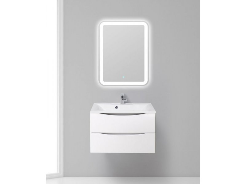 Купить Тумба под раковину BelBagno Marino MARINO-750-2C-SO-BL-P, 75 х 45 х 55 см, Bianco Lucido - белый глянец