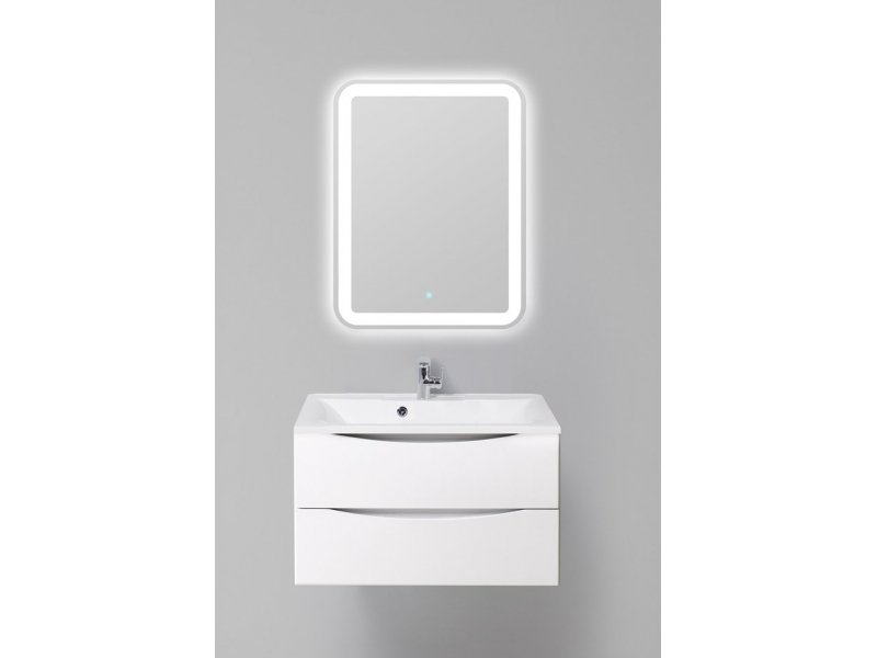 Купить Тумба под раковину BelBagno Marino MARINO-800-2C-SO-BL-P, 80 х 45 х 55 см, Bianco Lucido - белый глянец