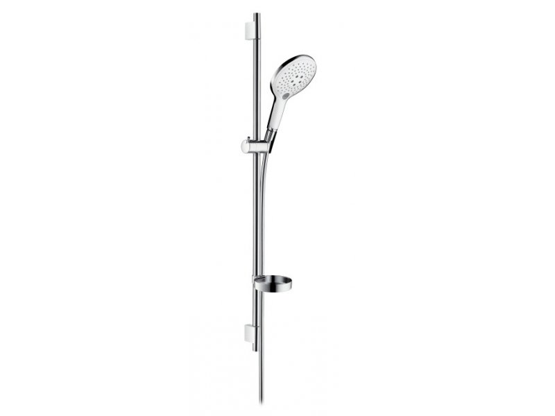 Купить Душевой гарнитур Hansgrohe Raindance Select S 150 3iet с мыльницей 27803400, штанга 90 см, белый/хром