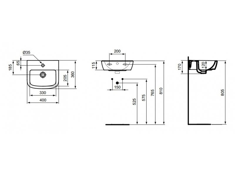 Купить Рукомойник Ideal Standard Tempo T056701