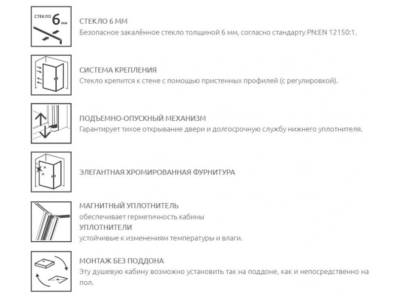 Купить Душевой уголок Radaway Almatea KDD 100L*100R, 100 x 100 х 195 см стекло интимато, профиль хром, 32172-01-12N