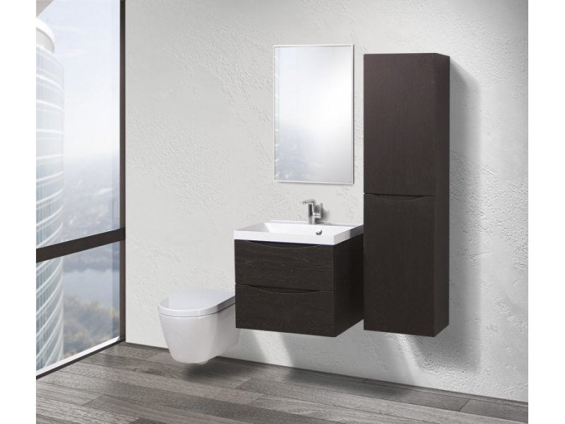 Купить Тумба под раковину BelBagno Marino MARINO-600-2C-SO-RCA-P, 60 х 45 х 55 см, Rovere Cioccolato Amaro - коричневый темный