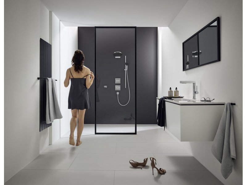 Купить Смеситель для раковины Hansgrohe Finoris, с вытяжной лейкой и донным клапаном Push-Open, хром глянцевый, 76063000