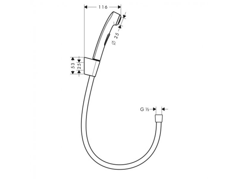 Купить Гигиенический душ Hansgrohe 32129000 Bidette