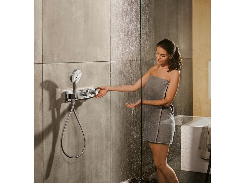 Купить Смеситель Hansgrohe RainSelect для душа, термостатический, хром, 15355000