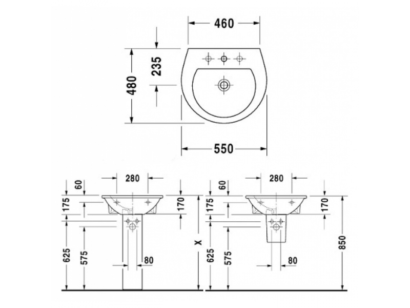 Купить Раковина Duravit Darling New 2621550000