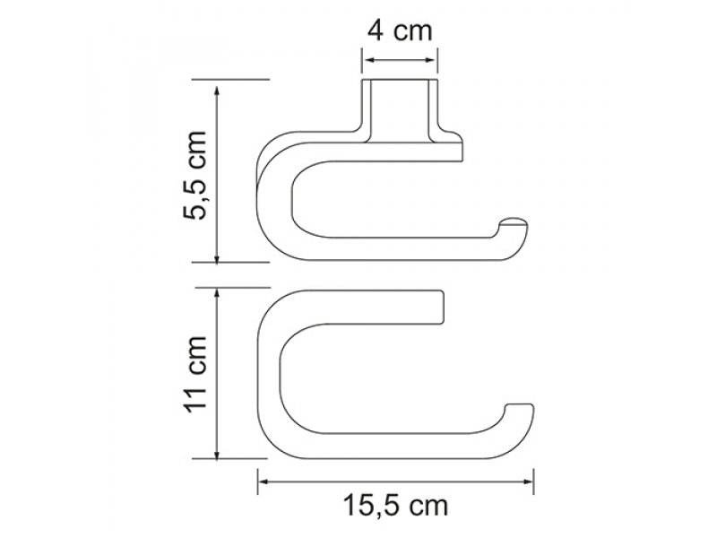 Купить Держатель туалетной бумаги WasserKraft Kammel К-8396