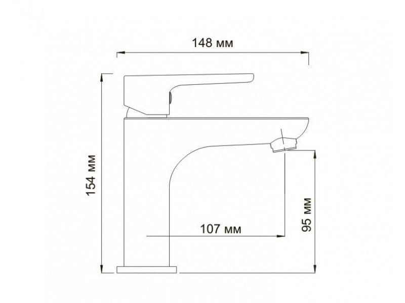 Купить Смеситель WasserKRAFT LEINE 3504 для раковины, картридж Ø 25 mm, хром