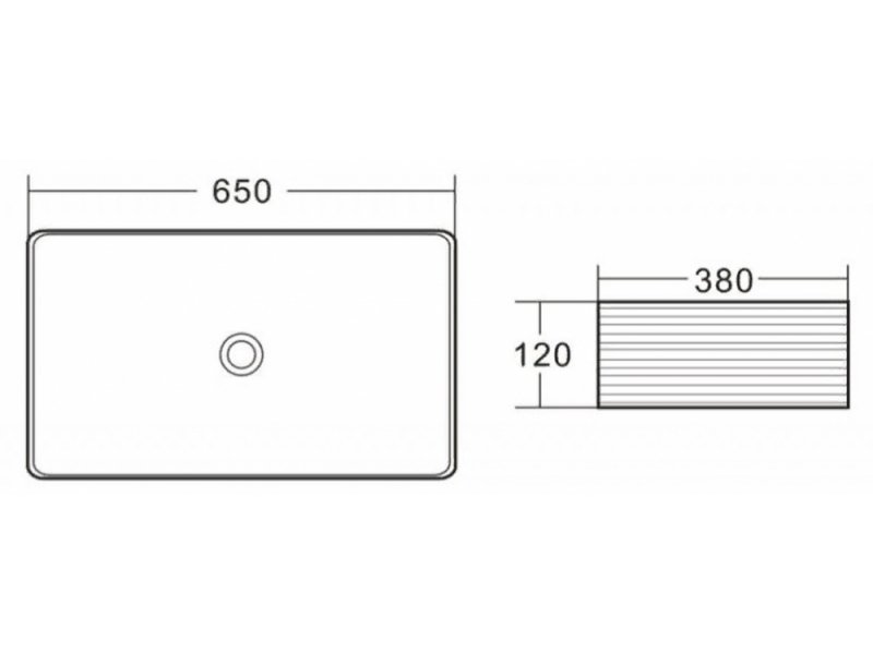 Купить Раковина BelBagno BB1408 накладная 65 х 38 х 12 см