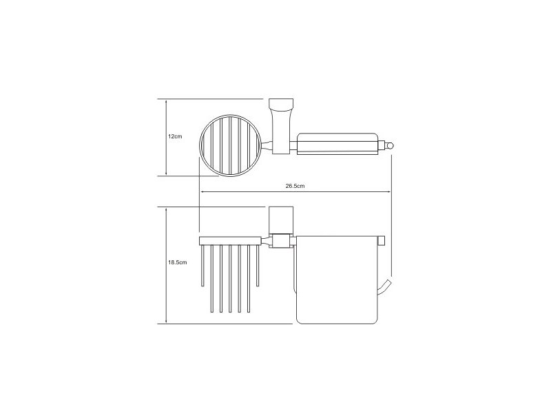 Купить Держатель для туалетной бумаги и освежителя воздуха WasserKRAFT Leine 5059WHITE