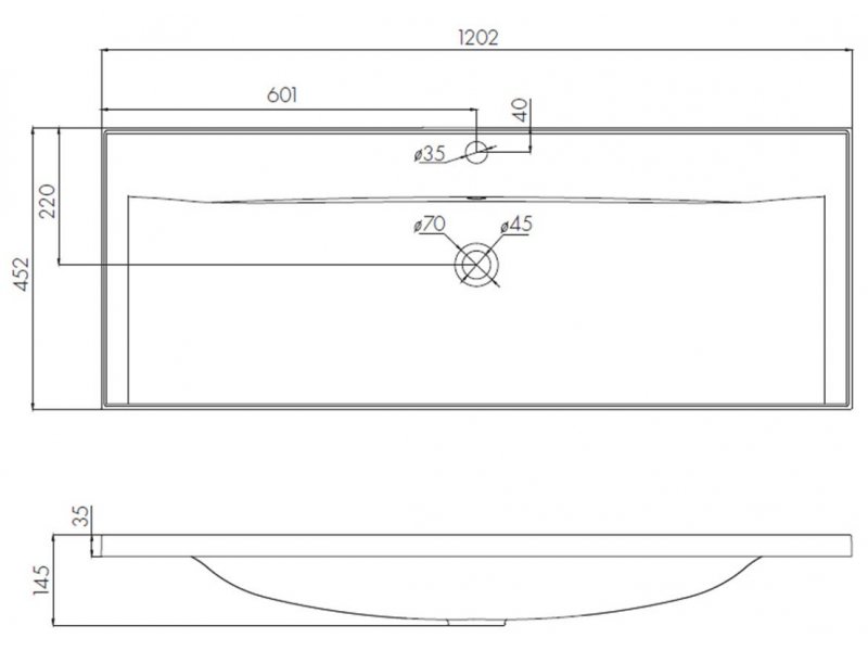 Купить Раковина Акватон Айрис 1A729631AG010, 120 x 45, белая