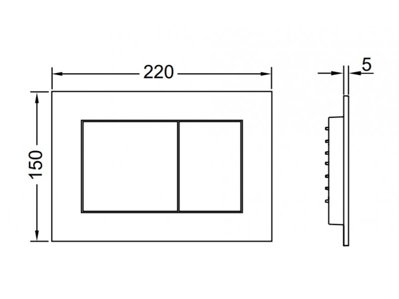 Купить Инсталляция TECE Base K440407.WC1 с унитазом TECE V04 с кнопкой смыва TECEnow, черный матовый