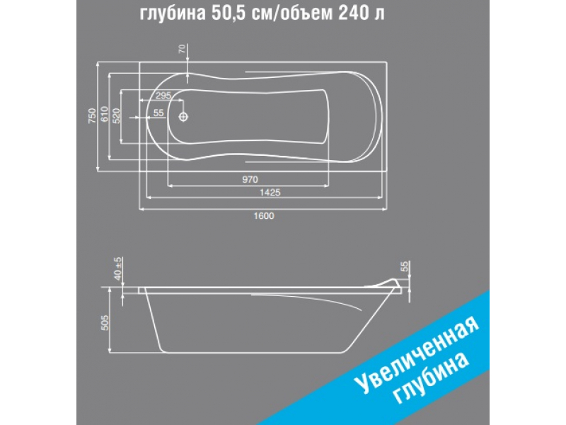 Купить Ванна гидромассажная Jika Floreana XL Comfort 2337510006711, 160*75 см