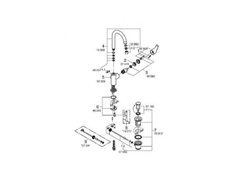 Купить Смеситель Grohe Eurosmart New 23537002 для раковины