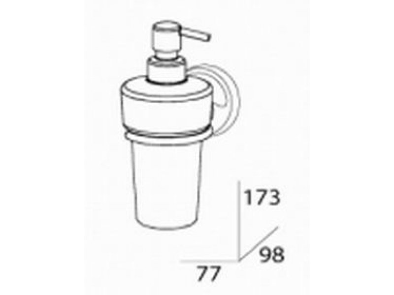 Купить Держатель с емкостью для жидкого мыла FBS Ellea ELL 009