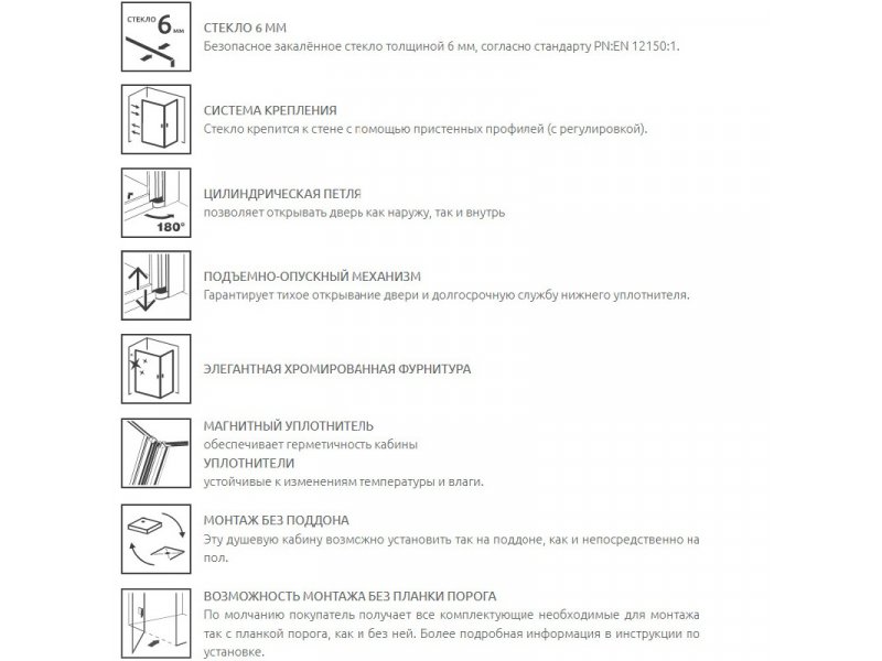 Купить Душевой уголок Radaway Nes KDJ II, 100 x 100 см, правая дверь, стекло прозрачное, профиль хром