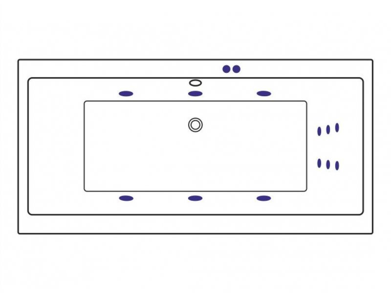 Купить Ванна гидромассажная Excellent Pryzmat 180 x 80 см, LINE, хром, каркас в подарок