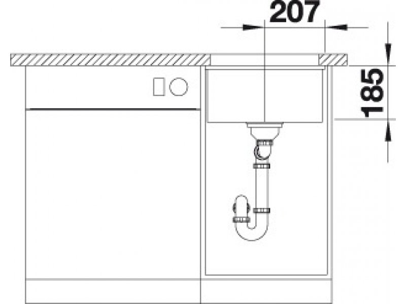 Купить Мойка Blanco Subline 375-U 523730, серый алюминий