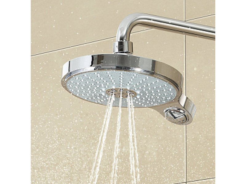 Купить Верхний душ Grohe Power&Soul Cosmopolitan 26172000, 19х19 см, 4 режима струи, с держателем, хром