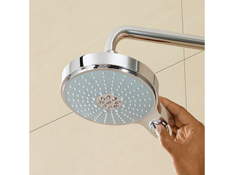 Купить Верхний душ Grohe Power&Soul Cosmopolitan 26172000, 19х19 см, 4 режима струи, с держателем, хром