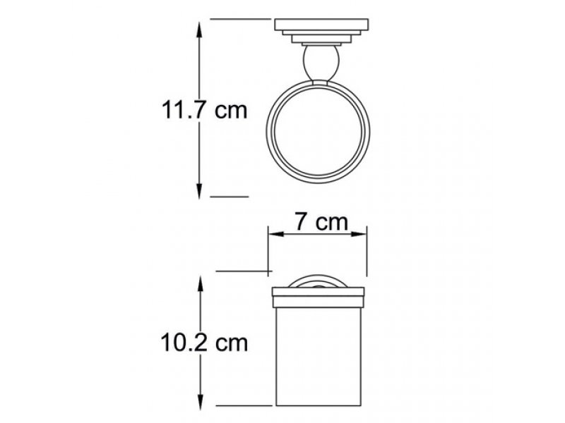 Купить Стакан стеклянный WasserKRAFT К-7328