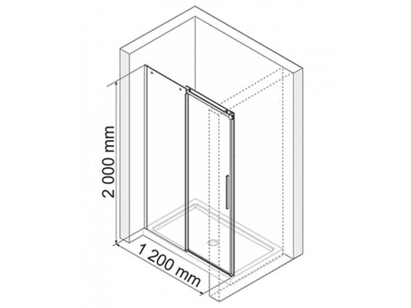 Купить Душевая дверь WasserKRAFT 15R05 120*200 см