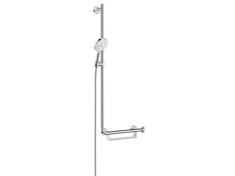 Купить Душевой гарнитур Hansgrohe Raindance Select S 120 3jet 26324400, цвет белый/хром