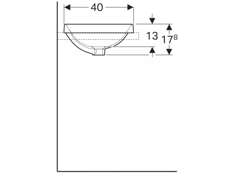 Купить Раковина Geberit Variform 500.730.01.2 60 x 40 см овальная, без перелива