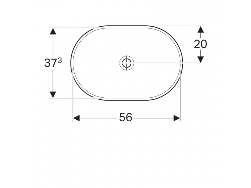 Купить Раковина Geberit Variform 500.730.01.2 60 x 40 см овальная, без перелива