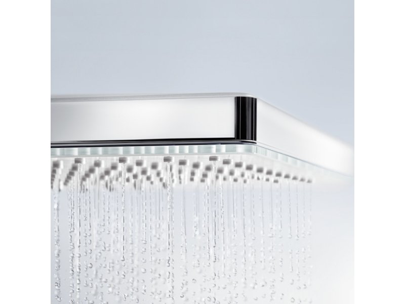 Купить Верхний душ Hansgrohe Rainmaker Select 24003400, 460 x 270 мм, 1 режим струи, с держателем, белый/хром