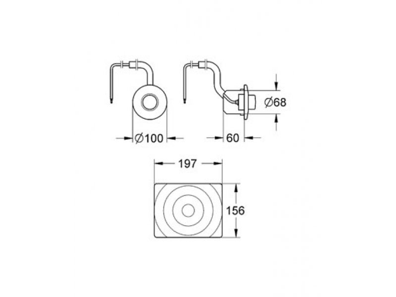 Купить Кнопка для инсталляции Grohe Surf 37059000