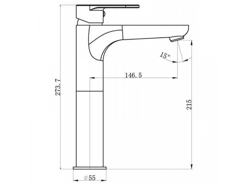 Купить Смеситель для раковины BelBagno Loyd LOY-LMC-CRM