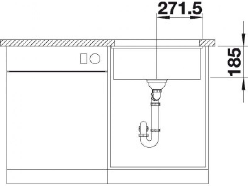 Купить Мойка Blanco Subline 500-U 523734, магнолия